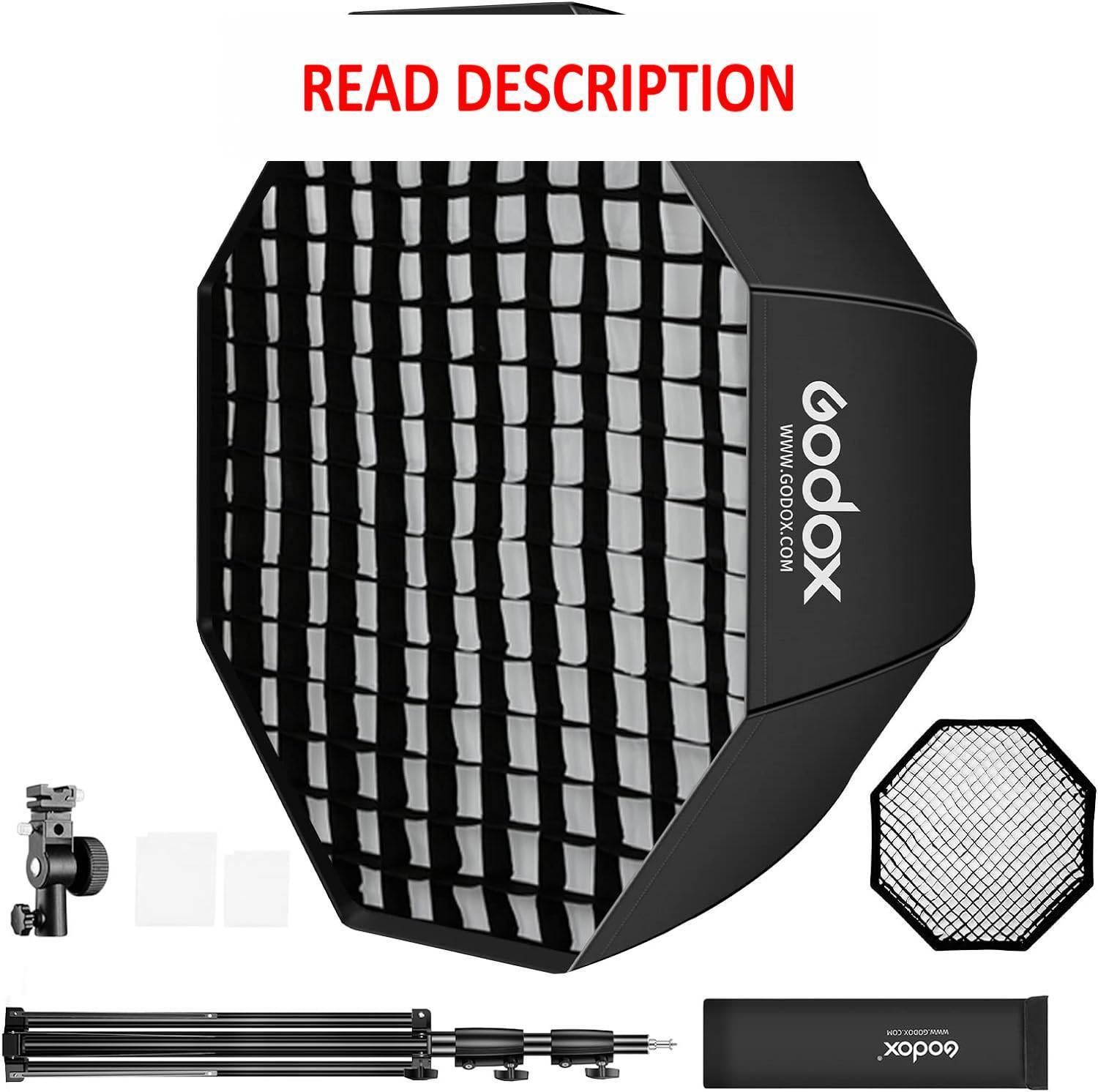 $89  Godox 47.2 Octagon Umbrella Soft Box Kit