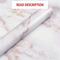 $60  Livelynine Gold Marble Contact Paper 36x197