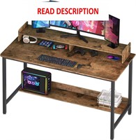 $60  WOODYNLUX 43 Inch Computer Desk with Shelves