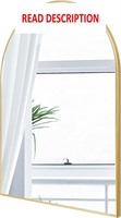 $36  24x16 Gold Arch Mirror  Alu Alloy  HD Glass