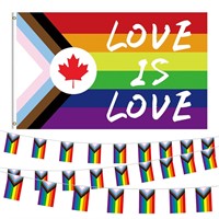 Pride Day Rainbow Flag Set