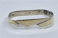 Sterling Silver & 10KT GOLD Bracelet