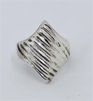 Modernist Ring Sterling Silver