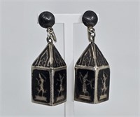 Vintage Earrings Sterling Silver