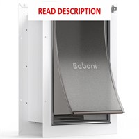 $134  Baboni Pet Door  Steel Frame  Large