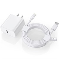 $19  Apple MFi Certified iPhone Charger 10FT