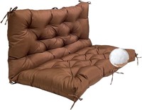 $109  60x40 Waterproof Bench Cushion  Brown