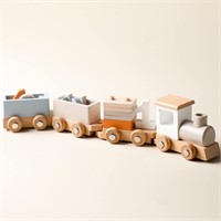 12pc Wooden Number Train Set x2