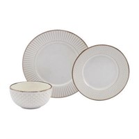 $120  Monroe 12-pc. Stoneware Dinnerware Set