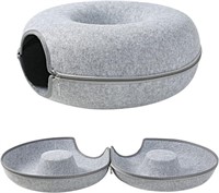 $18  20 Cat Tunnel Bed  Removable  Washable  Grey