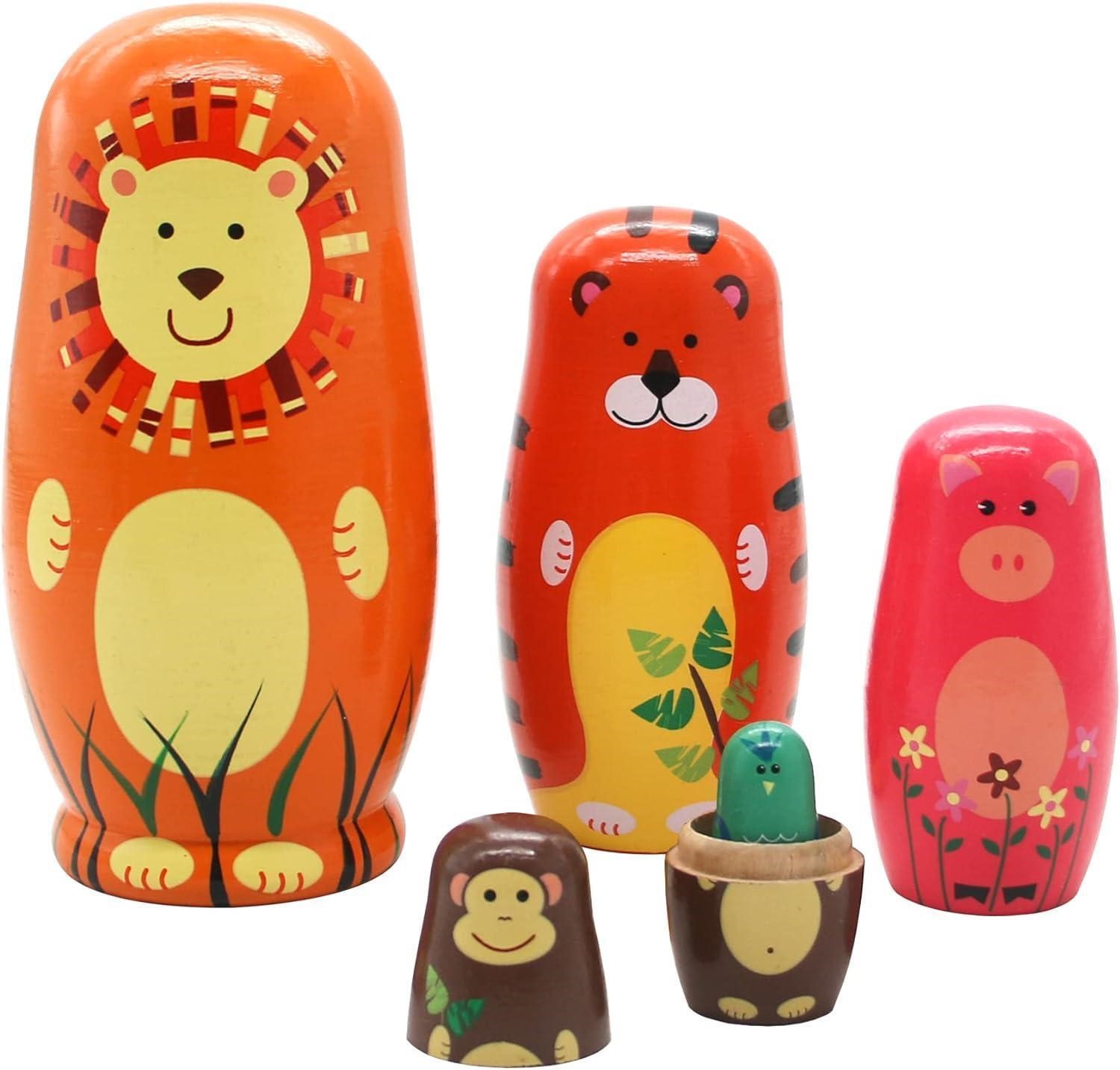 Handmade Matryoshka Dolls - 5pc