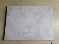 SEALED-Lion Paint 12x16 Inch