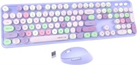 $32  UBOTIE Wireless Keyboard/Mouse  Full  Purple