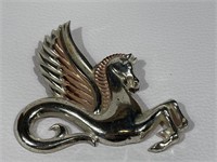 Sterling Monet Pegasus Brooch