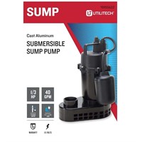 $119  Utilitech 0.33-HP Alum. Submersible Sump Pum