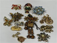 Vintage Brooches and Earrings