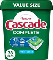 78ct Cascade Complete Dishwasher Pods