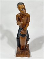 Wooden Vintage Carved African Statue
