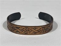 Vintage Copper Cuff Bracelet 2.5in W