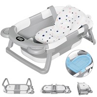 $51  Collapsible Newborn Bathtub  Portable  Grey