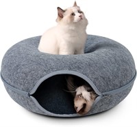 $30  Cat Tunnel Bed - Peekaboo Cave Grey