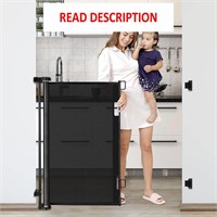 $69  42-Inch Extra Tall Baby Gate 56 Wide  Black