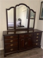 Durham Furniture Dresser w/ Folding Mirror-