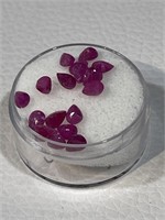 5.34 CTS Ruby Gemstones with Gem Jar