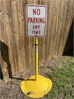 Adjustable Reflective No Parking Sign w/ Wide Base