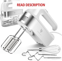 $40  450W Electric Hand Mixer with Scale Cup  Whit