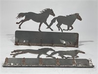 Two Metal Running Mustang Themed Wall