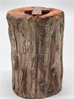 Carved Cross Themed Wooden Figurine