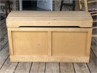 Wooden Humpback Trunk with Safety Hinge