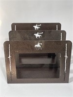 Three Metal Western Themed Picture Frames Made in