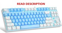 $30  MageGee Keyboard  87 Keys Blue/White