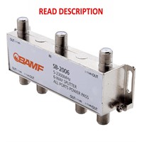 $15  BAMF 6 Way Coaxial Cable Splitter  5-2300MHz