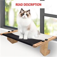 Sycoodeal Cat Window Perch  Rubber Wood 21in M
