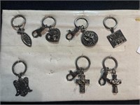 Lot of 7 Assorted Key Chains