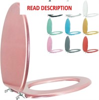 $41  Elongated Toilet Seat  Zinc Alloy Hinges  Red