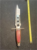 CUSTOM WOODEN HANDLE FIXED BLADE KNIFE
