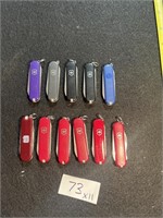 11- SWISS ARMY STYLE KNIVES MINI