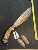 NATIVE AMERICAN WHITETAIL DEER KNIFE