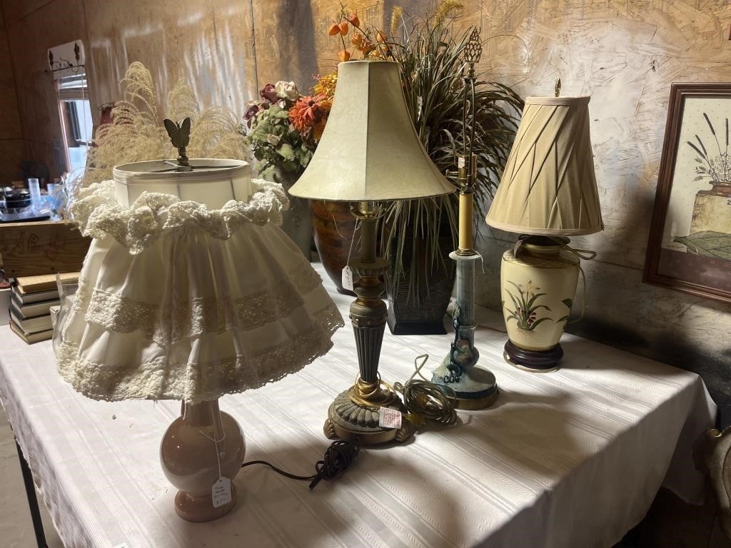4 - Assorted Decorative Table Lamps