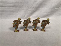 Marx Infantry Private Charging toy soldiers (4)