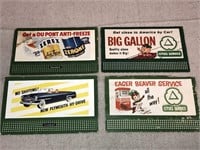 Four Vintage Advertisment Cards