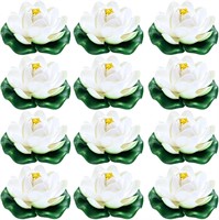 12 Pcs 4in Small Fake Lily Pads Pond floating