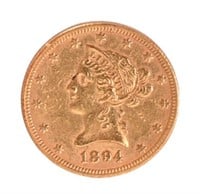 1894 Liberty Head $10 Gold Coin