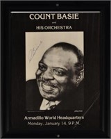 AWHQ Count Basie Signed Poster by Jim Franklin