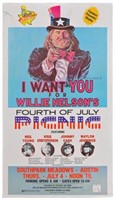 Willie Nelson's 4th of July Picnic Poster