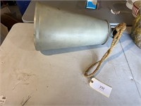 22'' TALL METAL BELL WITH WOODEN CLAPPER